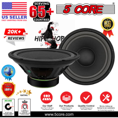 5 Core 10 Inch Subwoofer Speaker • 750W Peak • 8 Ohm Replacement DJ Pro Audio Bass Sub Woofer • w 1.25" Voice Coil • 23 Oz Magnet- WF 10120 8OHM image 8