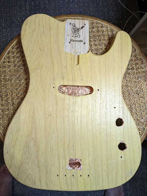 Warmoth Custom Tele bass body, 1 PIECE Swamp Ash, clear satin Reverb