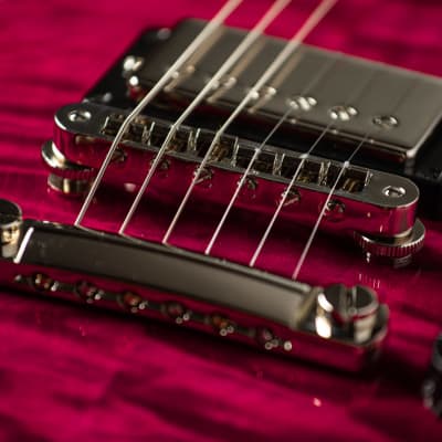 Gibson Les Paul Custom - 5A Quilt Top Trans Pink | Reverb