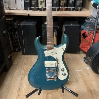 Mosrite V88 1988 Diamond Blue, Signed image 2