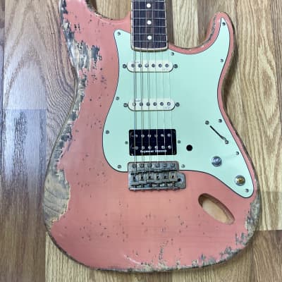 Heavy Relic Fender Stratocaster Build  - Pink - Dream Guitar image 4