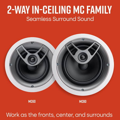 Polk Audio MC80 2-Way In-Ceiling 8" Speaker (Single) | Dynamic Built-In Audio | Perfect for Humid Indoor/Enclosed Areas | Bathrooms, Kitchens and Patios | White (Open Box) image 6