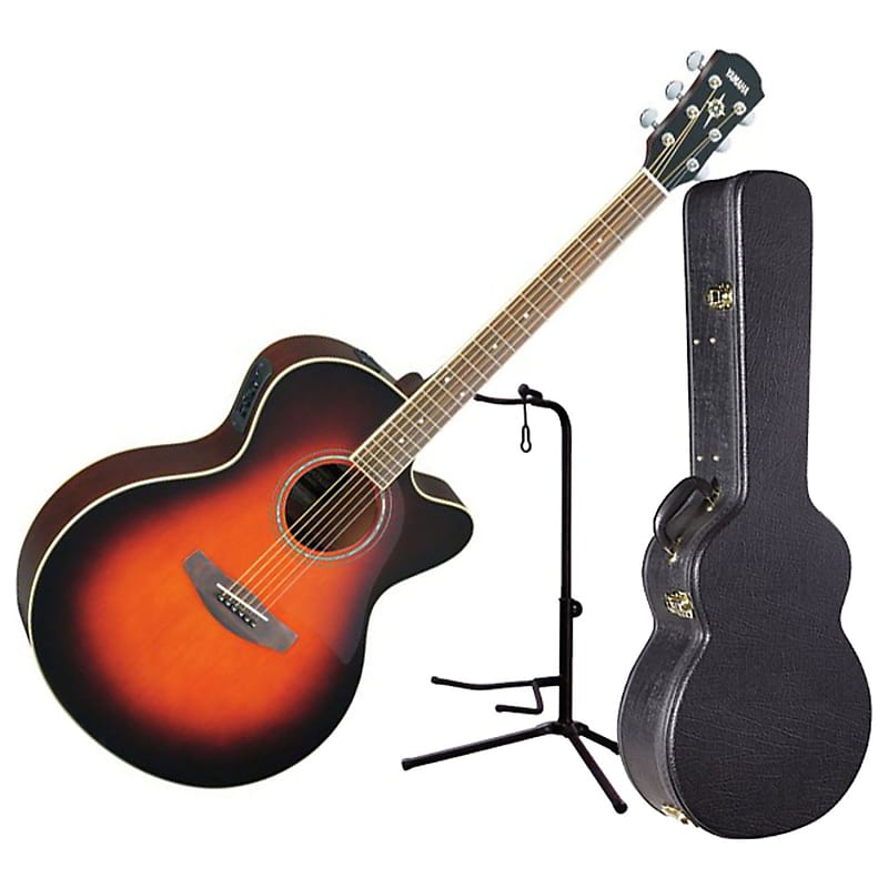 Yamaha CPX500II OVS Full Body A/E Guitar with Case and Stand