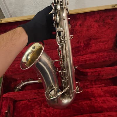 Vintage Silver-Plated Alto Saxophone – Wurlitzer (Mead Cycle, Conn Stencil) – Plays Well, Original Neck, Extras Included image 2