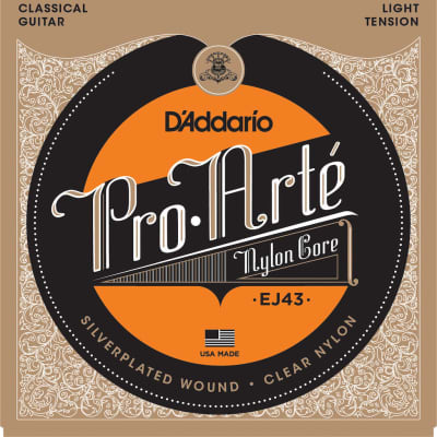 D'Addario EJ43 Pro-Arte Nylon Classical Guitar Strings, Light Tension image 1