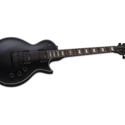 ESP LTD EC-256 6-String Electric Guitar - Black Satin image 4