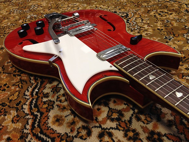 Kay Red Devil K-592 1960's (Just Serviced) Factory Bigsby w Kay Red Devil K-592 1960's (Just Serviced) Factory Bigsby w