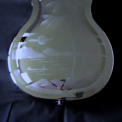 Duolian Resonator Guitar - Nickel/Chrome 'Islander' Body image 6