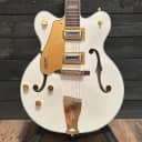 Gretsch G5422GLH Electromatic Hollow Body Left Handed Guitar Snow Crest White