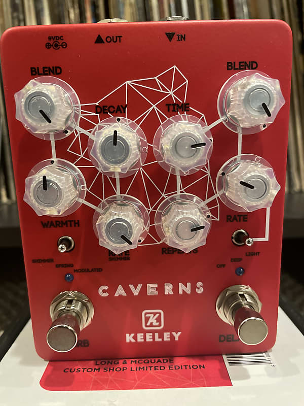 Keeley Caverns Custom Shop Limited Edition Red | Reverb