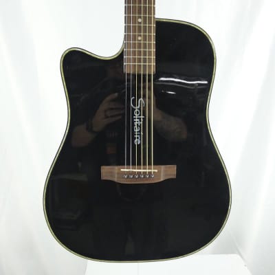Used Boulder Creek ECR2-C LEFTY ACOUSTIC Acoustic Guitars Black for sale