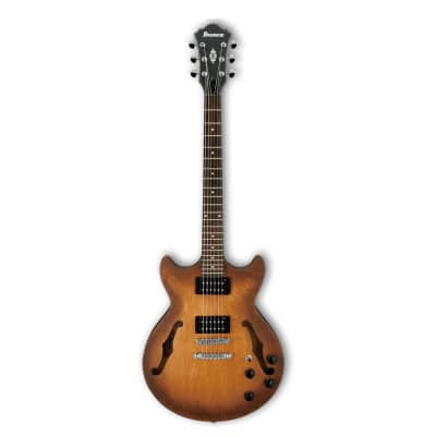 Ibanez Artcore Series AM73B Hollow Body Electric Guitar, Rosewood Fretboard, Tobacco Flat image 4