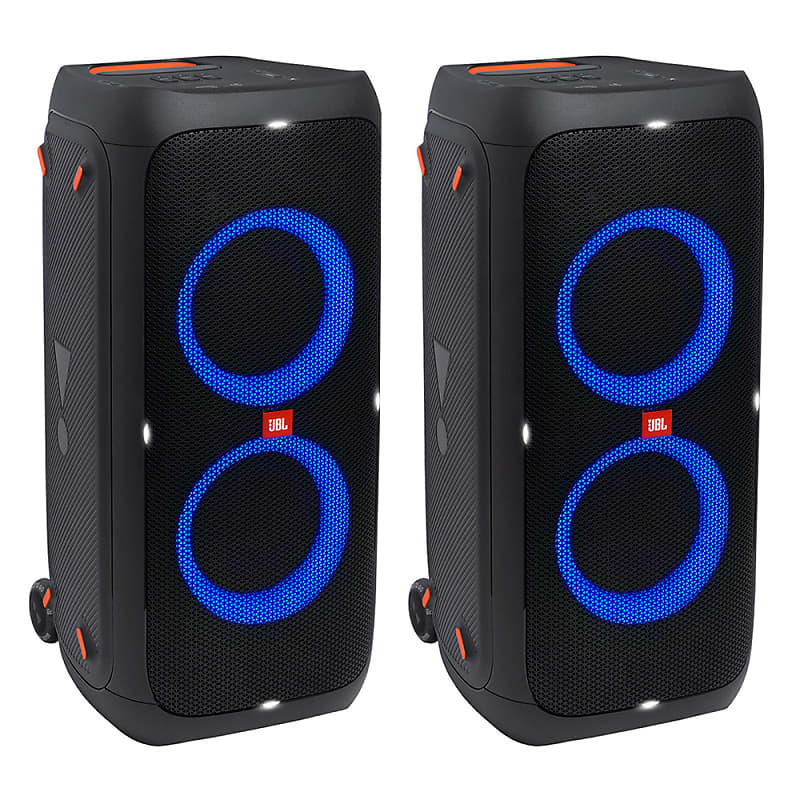 JBL PartyBox 310 Portable Stereo Bluetooth Speaker with Built-in  Microphone, Guitar input and Dynamic Lights