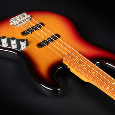 2010 Fender USA Jaco Pastorius Artist Series Signature Fretless Jazz Bass RW - 3-Color Sunburst | OHSC image 8