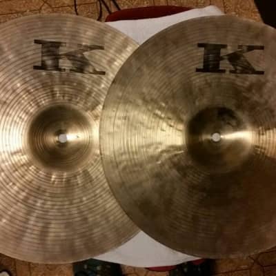 Zildjian 14" Canadian K Hi-Hat Cymbals (Pair) 1978 - 1981