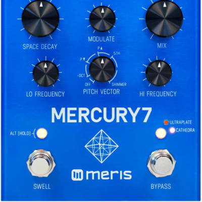 Meris Mercury 7 Reverb Guitar Effect Pedal image 1