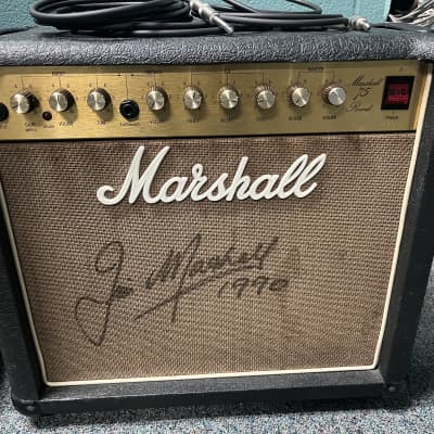 Marshall Reverb 75 Model 5275 2-Channel 75-Watt 1x12" Solid State Guitar Combo 1984 - 1991 - Black image 1