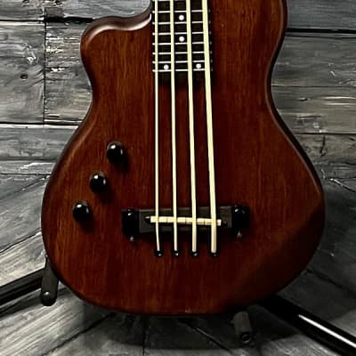Gold Tone Left Handed ME-Bass 23 Inch Scale Solid Body Fretted Micro Bass for sale