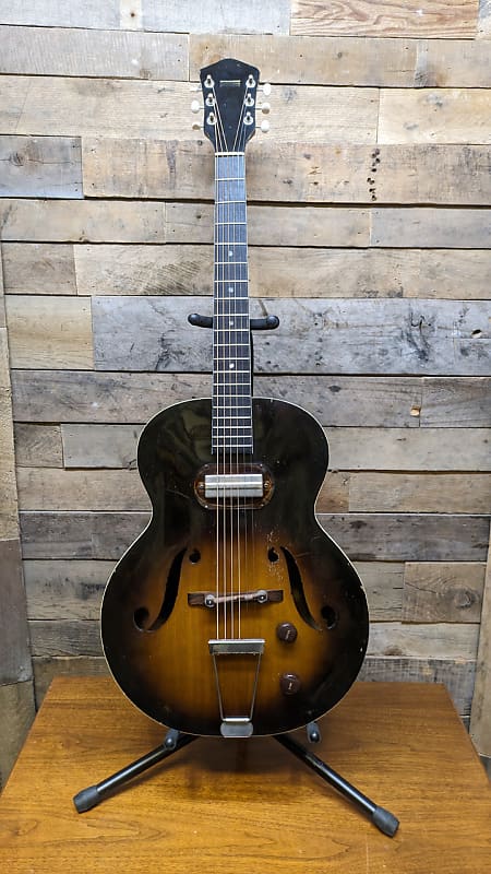 Harmony H51 Vintage 1950's Electric Jazz Guitar w/ Gibson P-13 pickup image 1