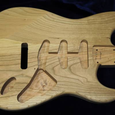 2 Piece Aged Cherry Wood Strat Style Stratocaster body - 4lbs 14oz #3280 image 2