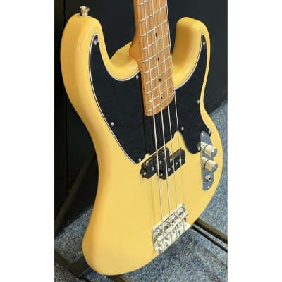 Tagima TW-66 Woodstock Series Tele P Bass Butterscotch Blackguard 4 String image 2