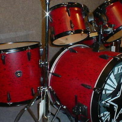 Tama WL52BK RDC Starworks 5-Piece Limited Edition Drum Set - Red Chaos - NOS image 4