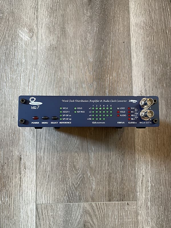 Mutec MC7 Word Clock Distribution Amplifier and Audio Clock Reverb