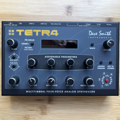 Dave Smith Instruments Tetra Desktop 4-Voice Polyphonic Synthesizer 2009 - 2016 - Black