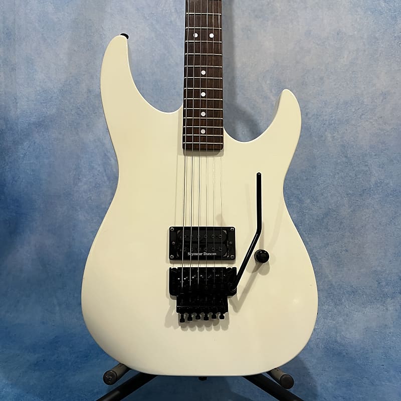 ESP Zep II JZ-85B 1980s White Seymour Duncan Floyd Rose Made in Japan