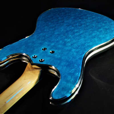 Lowell El Daga 2005 Blue Reptile Leather Mosrite Ventures style. Only one. Non Fungible Token. RARE. image 21