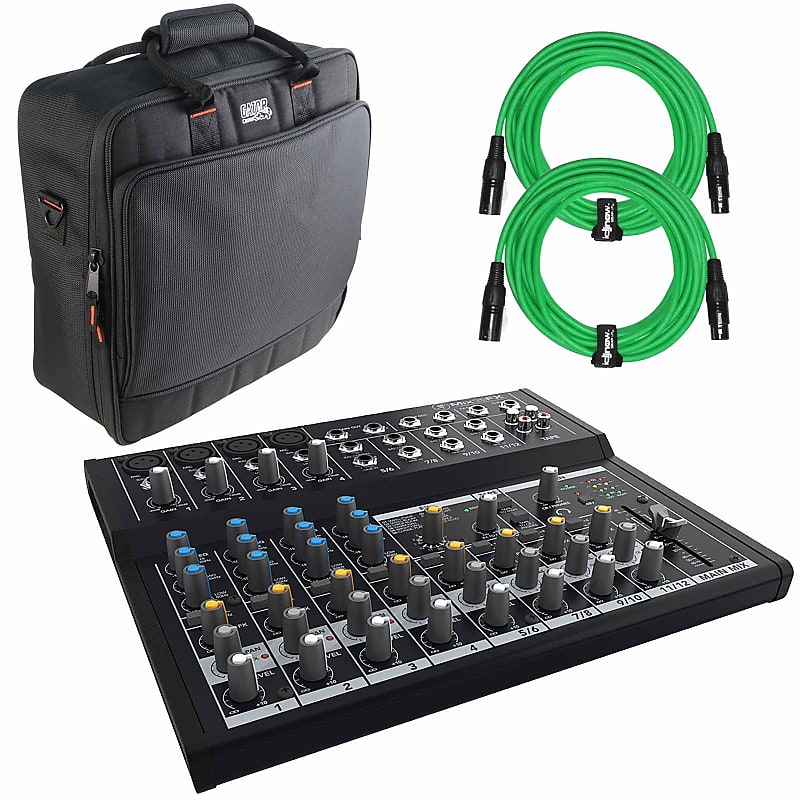 Mackie Mix12FX 12Channel Compact Effects Mixer with Cables & Reverb