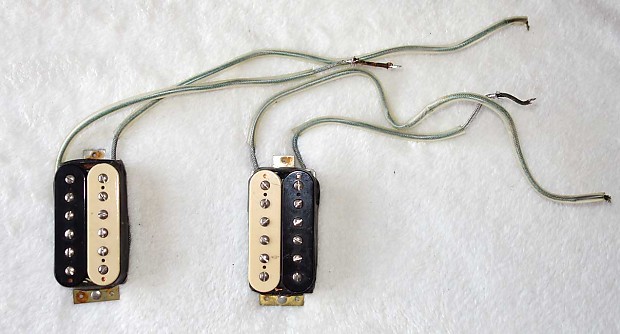 Vintage 1980 Gibson Dirty Fingers Zebra Pickup Pair w/Coil