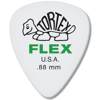 Dunlop 428R088 Tortex Flex Standard .88mm Guitar Picks (72-Pack)