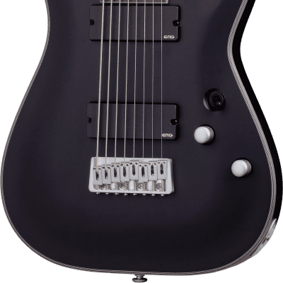 Schecter Damien Platinum 8 Satin Black E-Gitarre image 1