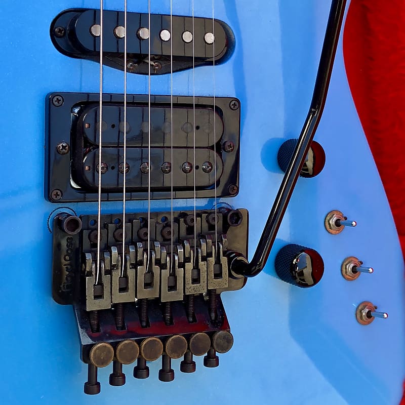 1985 Jackson San Dimas Soloist Blue Platinum Sparkle | Reverb