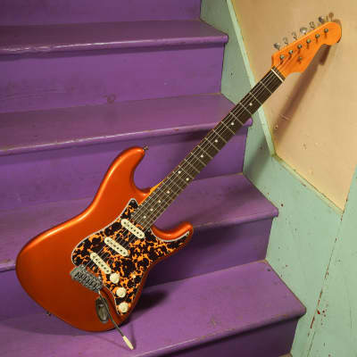 2023 Partscaster Strat-Style Electric Guitar Orange Fralins (VIDEO! Ready to Go) for sale