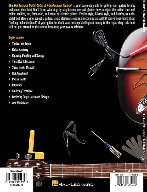 Setup & Maintenance - Hal Leonard Guitar Method + Afinador Korg - Setup &  Maintenance - Hal Leonard Guitar Method - Hal Leonard