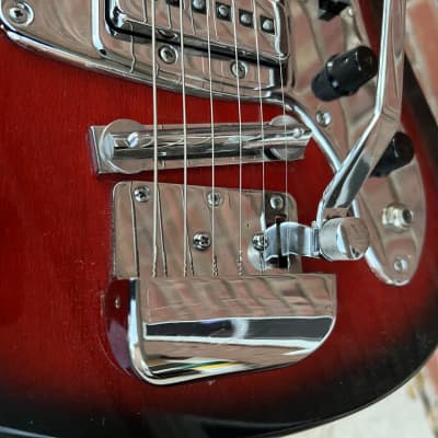 Teisco Sorrento E-10 Offset Electric Guitar 1960’s - Red Burst image 11