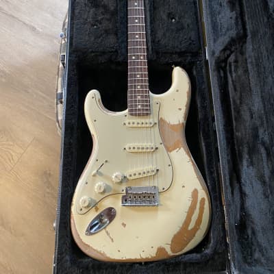 Fender Stratocaster  2014 Olympic white relic image 1
