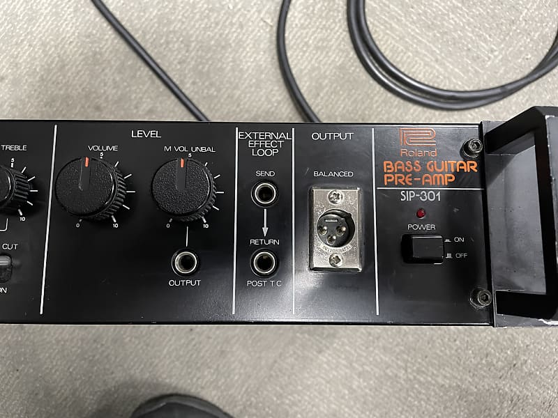 Roland SIP-301 Bass Guitar Pre-Amp 1980s - Black | Reverb