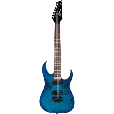 Ibanez RG7421PBSBF RG Standard 7-string Guitar - Sapphire Blue Flat image 1