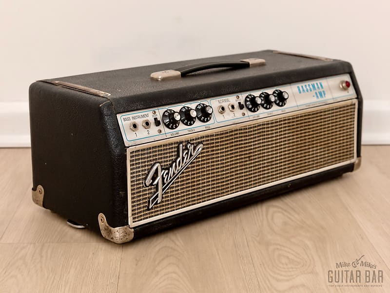 1967 Fender Bassman Vintage Tube Amp Head Silverface Reverb Canada
