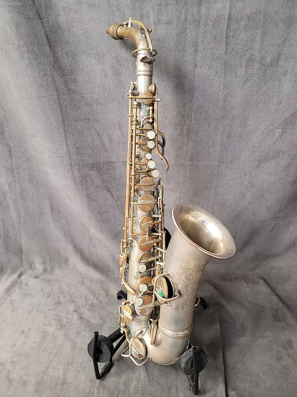 C.G. Conn Vintage Alto Saxophone w/case 1927 - Silver Plated | Reverb