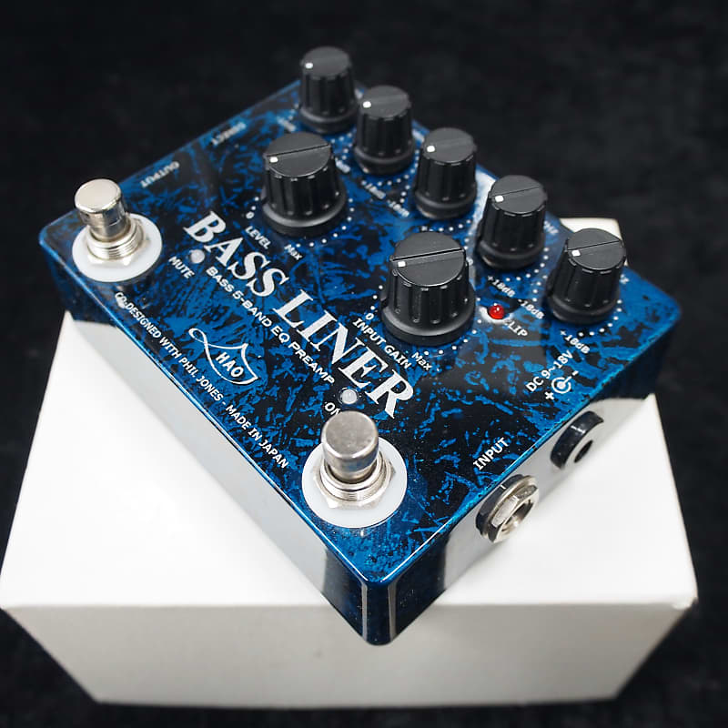 HAO: BASS LINER 5-BAND EQ PREAMP(Blue Storm) | Reverb