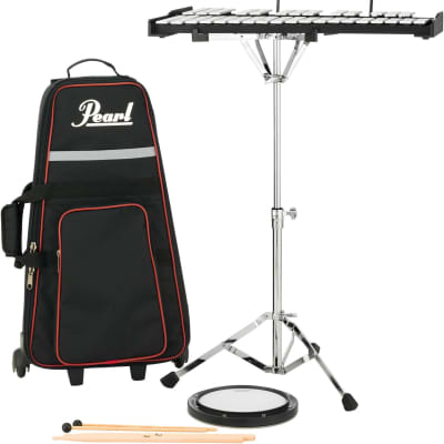 Pearl Student Bell Kit - with Rolling case and Practice Pad image 1