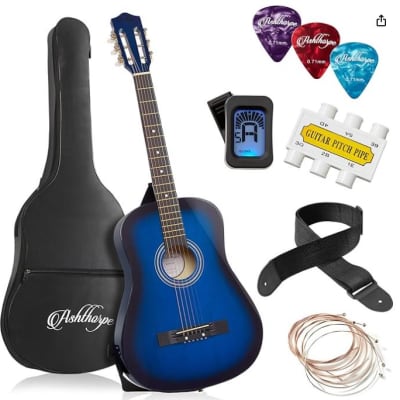 JJ Heart JJC-HRTKIT-PPK Acoustic Guitar With Gig Bag | Reverb