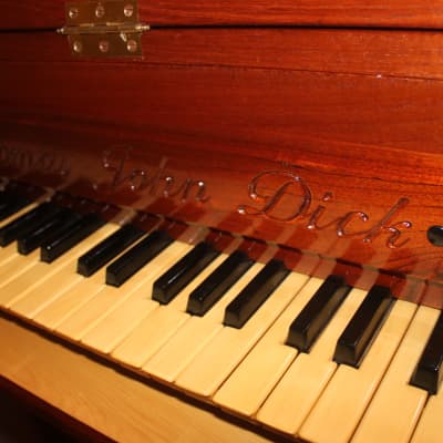 Italian Virginal Harpsichord crafted by Thomas John Dick 2008, 54 strings (B1 to E6), Sitka Spruce image 3
