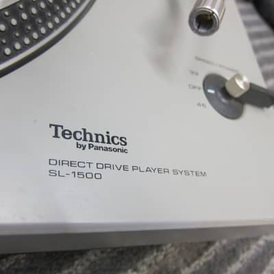 Technics SL-1500 Direct Drive Turntable Strobe/Speed Adjustments, Needs Repair, No headshell/cartrid image 3