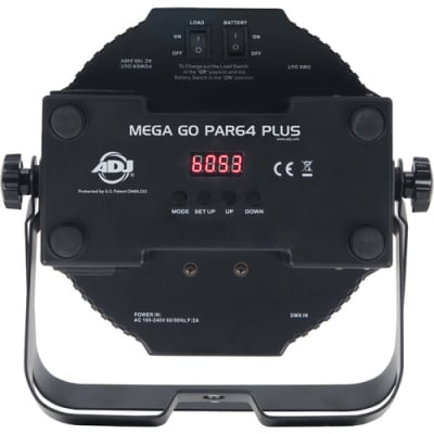 American DJ Mega Go Par64 Plus Battery-Powered RGB+UV LED Wash Light image 5
