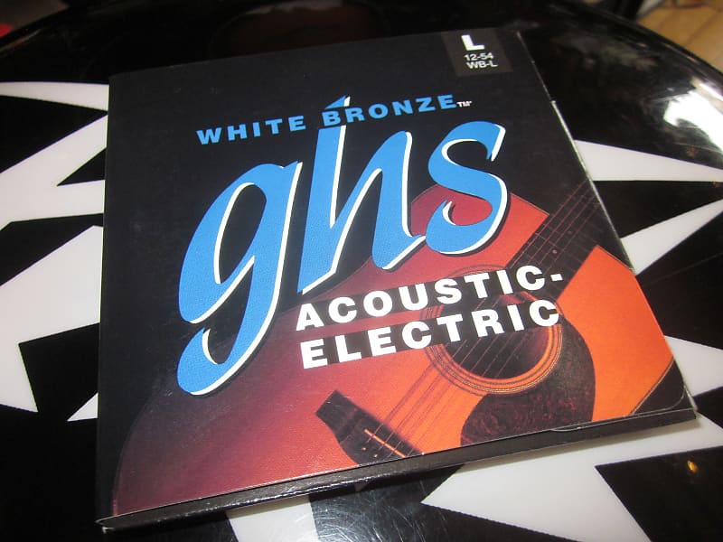 GHS WB-L White Bronze Acoustic Electric Guitar Strings .012 - .054 Buy 2